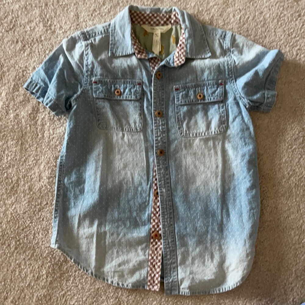 Matilda Jane with Joanna Gaines boys button down shirt size 6